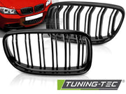 Grile față SPORT Bara Dubla Negru Lucios pentru BMW E90/E91 LCI 09-11 - GRBMH8