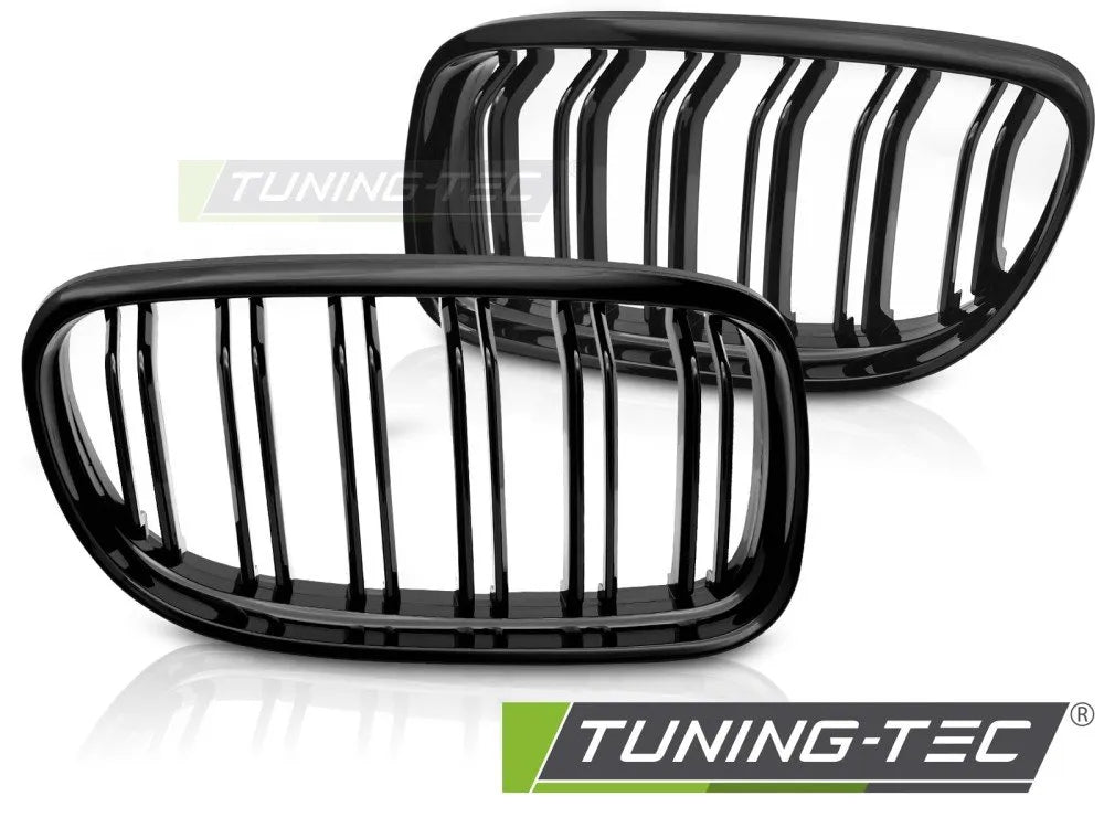 Grile față SPORT Bara Dubla Negru Lucios pentru BMW E90/E91 LCI 09-11 - GRBMH8