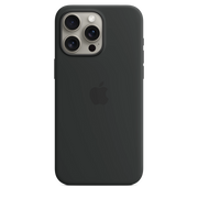 Cumpara Husa de protectie Apple cu MagSafe pentru iPhone 15 Pro Max, Silicon, Negru de la Mesterul Minune