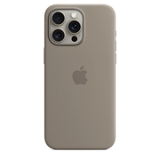 Cumpara Husa de protectie Apple cu MagSafe pentru iPhone 15 Pro Max, Silicon, Clay de la Mesterul Minune