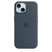 Cumpara Husa de protectie Apple cu MagSafe pentru iPhone 15, Silicon, Albastru de la Mesterul Minune