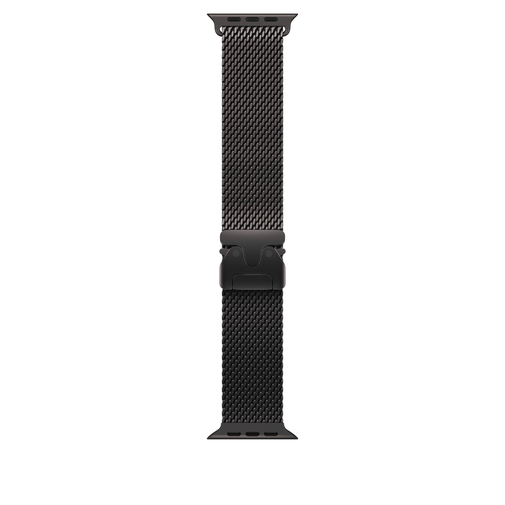 Cumpara Curea Apple pentru Apple Watch 49mm Milanese Loop, Black Titanium Milanese Loop, Large de la Mesterul Minune