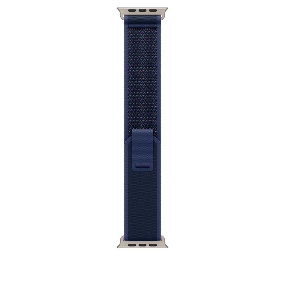 Cumpara Curea Apple pentru Apple Watch 49mm Blue Trail Loop, S/M, Natural Titanium Finish de la Mesterul Minune