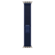 Cumpara Curea Apple pentru Apple Watch 49mm Blue Trail Loop, S/M, Natural Titanium Finish de la Mesterul Minune