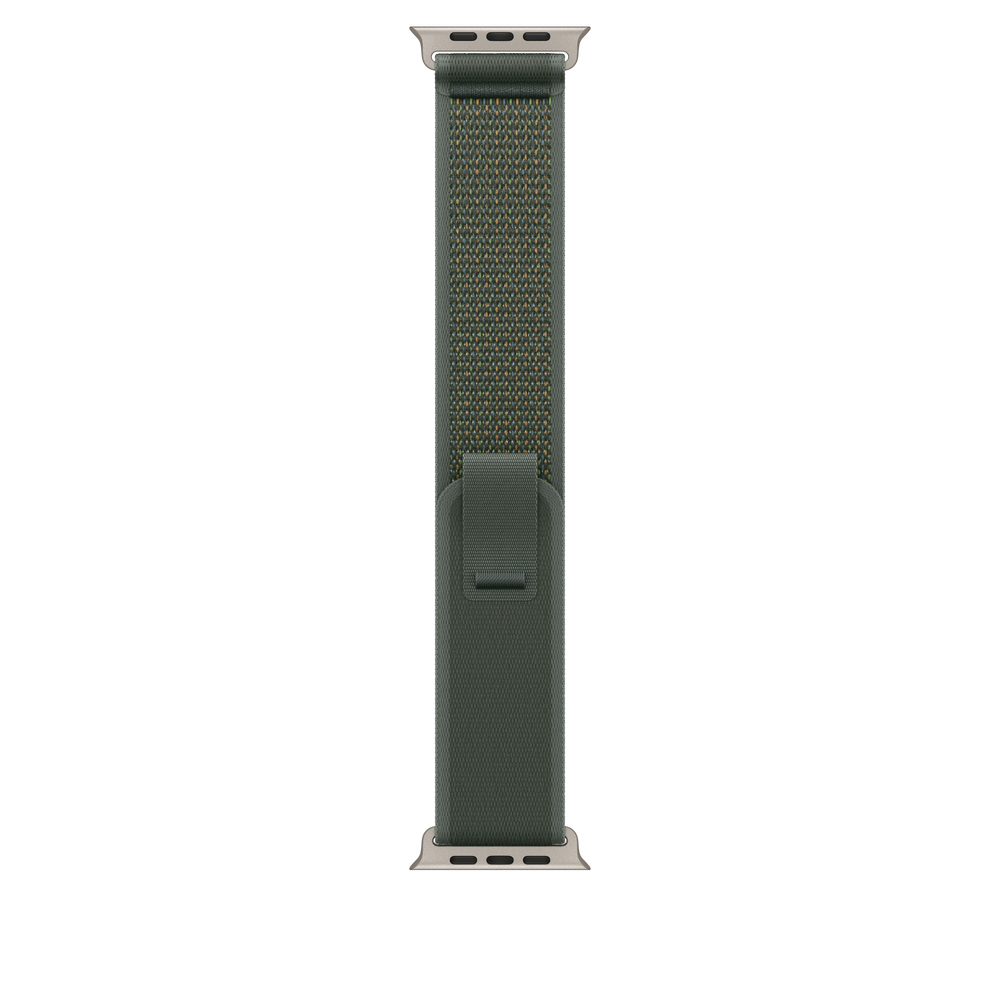 Cumpara Curea Apple pentru Apple Watch 49mm Green Trail Loop, M/L, Natural Titanium Finish de la Mesterul Minune
