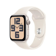 Cumpara Apple Watch SE GPS, 44mm Starlight Aluminium Case, Starlight Sport Band - M/L de la Mesterul Minune