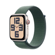 Cumpara Apple Watch SE GPS + Cellular, 44mm Starlight Aluminium Case, Lake Green Sport Loop de la Mesterul Minune