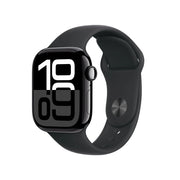 Cumpara Apple Watch Series 10 GPS + Cellular, 42mm Jet Black Aluminium Case, Black Sport Band - S/M de la Mesterul Minune