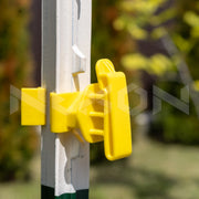 Izolator pentru bandă gard electric T-post NEXON modular galben