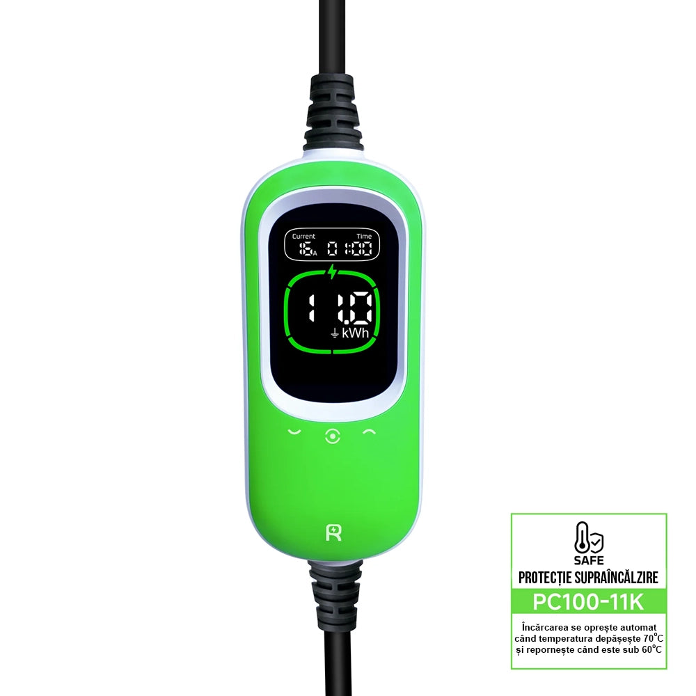 Cumpara Incarcator portabil PC100-11k pentru masini electrice conector type 2 11kW 6-16A reglabil 400V cablu de incarcare 6m de la Mesterul Minune