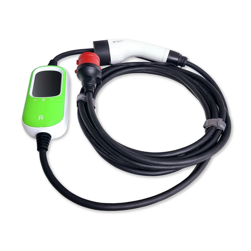 Cumpara Incarcator portabil PC100-11k pentru masini electrice conector type 2 11kW 6-16A reglabil 400V cablu de incarcare 6m de la Mesterul Minune