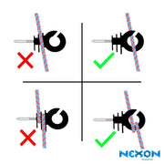 Izolator inelar gard electric roșu NEXON