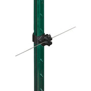 Izolator pentru sârmă gard electric T-post NEXON modular negru