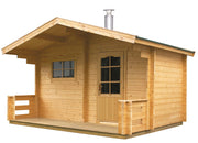 Sauna Harvia Keitele de exterior cu terasa si soba pe lemne S04000A