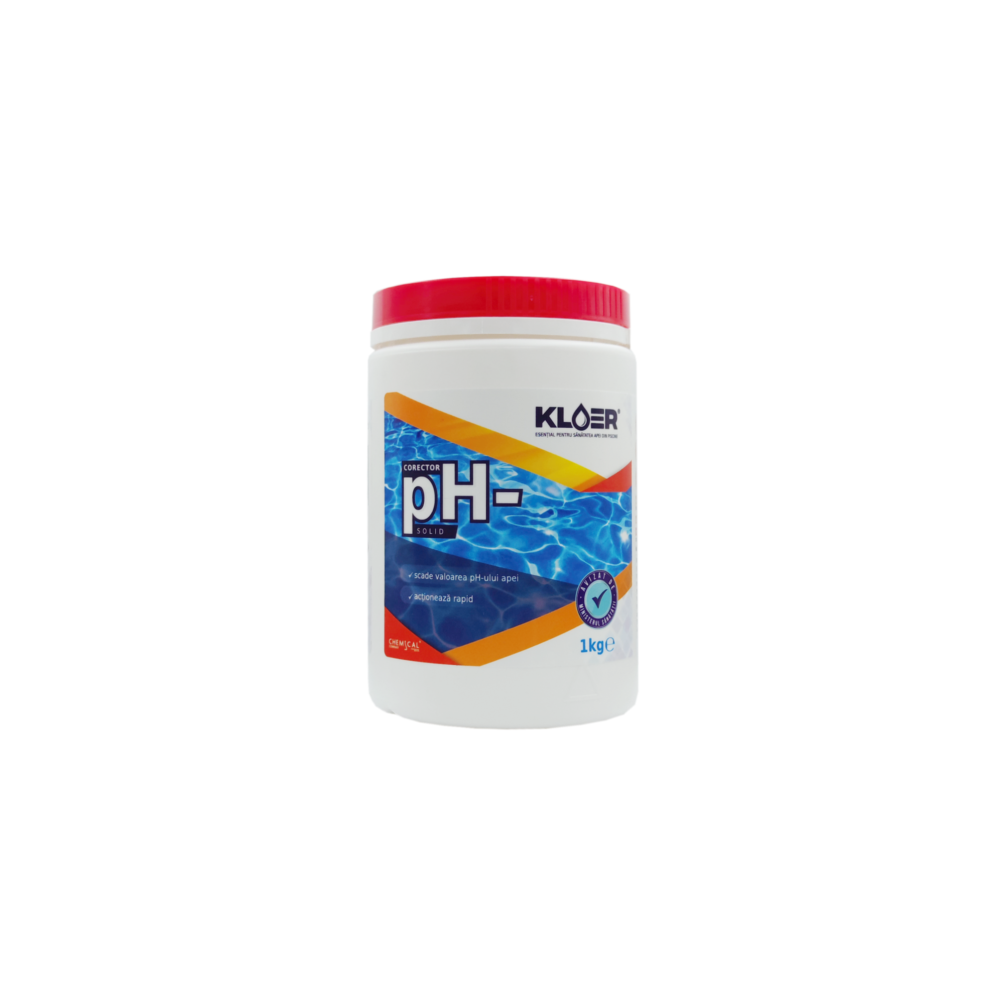 Corector pH-, ph minus solid piscine 1kg Kloer