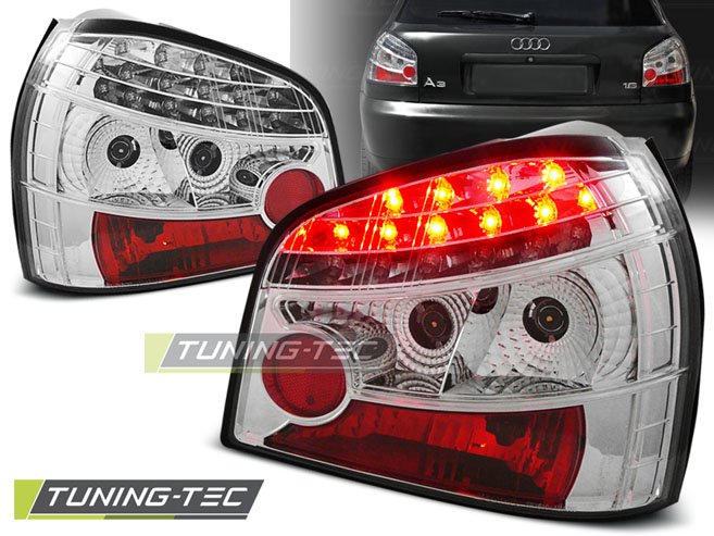 Stopuri cu Led cromate pentru Audi A3 08.1996-08.2000 Tuning-Tec - LDAU06