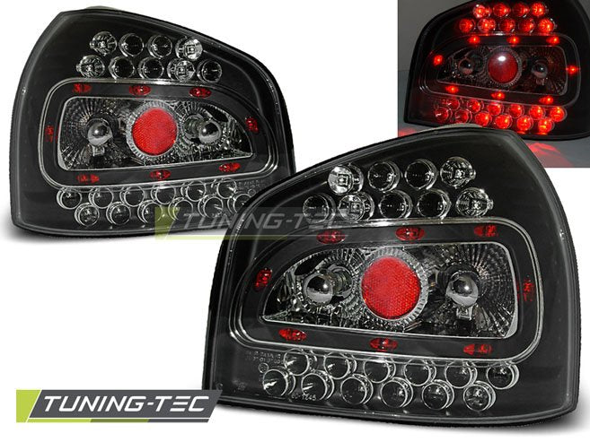 Stopuri cu led fundal negre Audi A3 08.1996-08.2000 Tuning-Tec - LDAU17