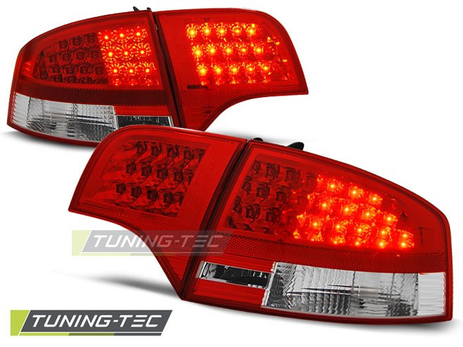 Stopuri rosu-alb pentru Audi A4 11.2004-11.2007 Tuning-Tec - LDAU53