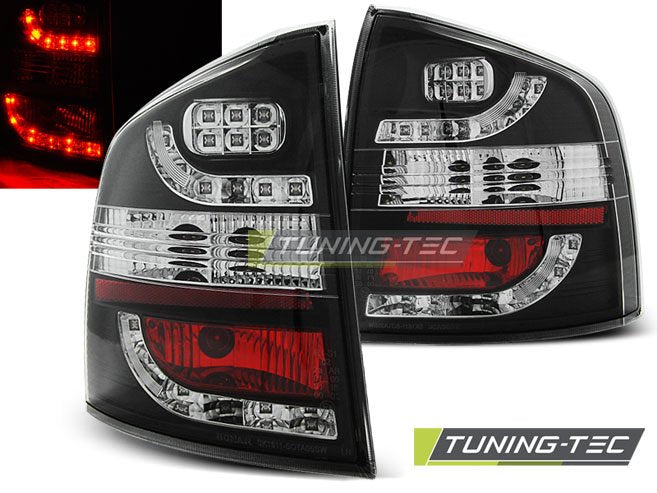Stopuri pentru Skoda Octavia II Kombi Negru LED Tuning-Tec - LDSK02