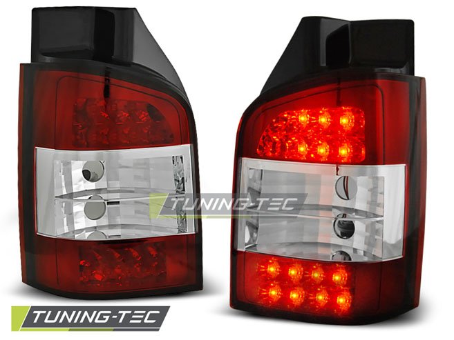 Stopuri rosu-alb cu led pentru VW T5 04.03-09 Tuning-Tec - LDVW27