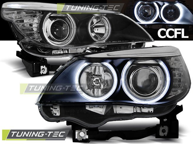 Faruri Angel Eyes CCFL pentru BMW E60 / E61 03-07 Tuning-Tec - LPBM64