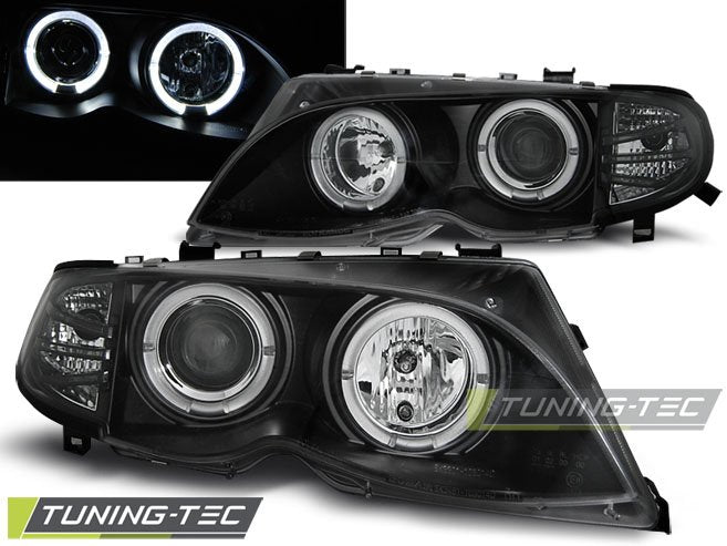 Faruri Angel Eyes pentru BMW E46 Tuning-Tec - LPBMA0