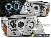 Faruri Angel Eyes pentru Jeep Grand Cherokee 99-05 Tuning-Tec - LPCH03