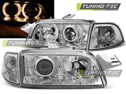Faruri Angel Eyes Chrome pentru Fiat Punto 1 Tuning-Tec - LPFI07