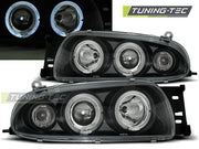 Faruri Angel Eyes pentru Ford Fiesta MK4 10.95-08.99 negru Tuning-Tec - LPFO15