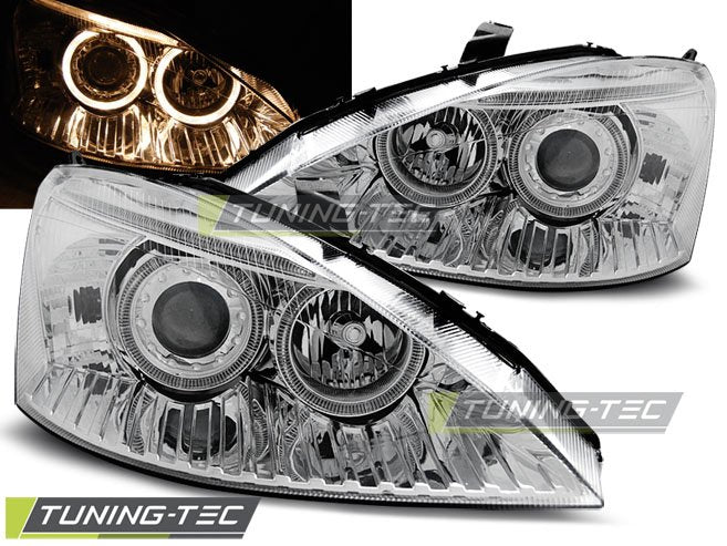 Faruri Angel Eyes pentru Ford Focus 10.1998-10.2001 Tuning-Tec - LPFO41