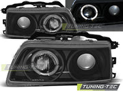 Faruri cu Angel Eyes Negru pentru Honda CRX 09.87-89 Tuning-Tec - LPHO17