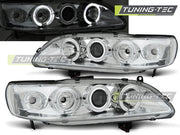 Faruri cu Angel Eyes Chrome pentru Honda Accord 98-02 Tuning-Tec - LPHO21