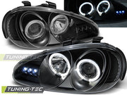 Faruri cu Angel Eyes/Negru pentru Mazda MX3 91-98 Tuning-Tec - LPMA02