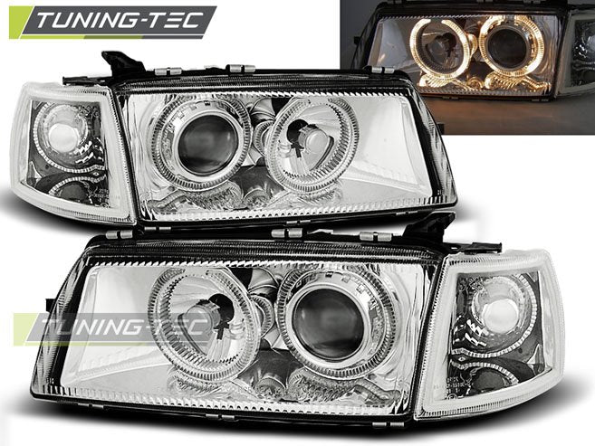 Faruri Angel Eyes pentru OPEL VECTRA A 09.88-10.95 Tuning-Tec - LPOP09