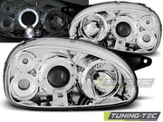 Faruri Angel Eyes Chrome pentru Opel Corsa B 02.1993-10.2000 Tuning-Tec - LPOP13