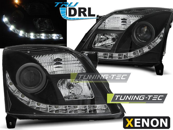 Faruri cu Negri DRL Xenon D2S pentru Opel Vectra C 04.02-05 Tuning-Tec - LPOP80