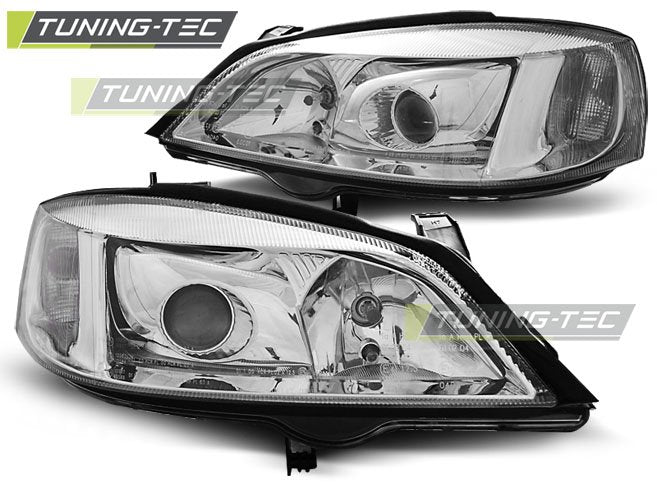 Faruri cu Chrome pentru Opel Astra G 09.97-02.04 Tuning-Tec - LPOP85