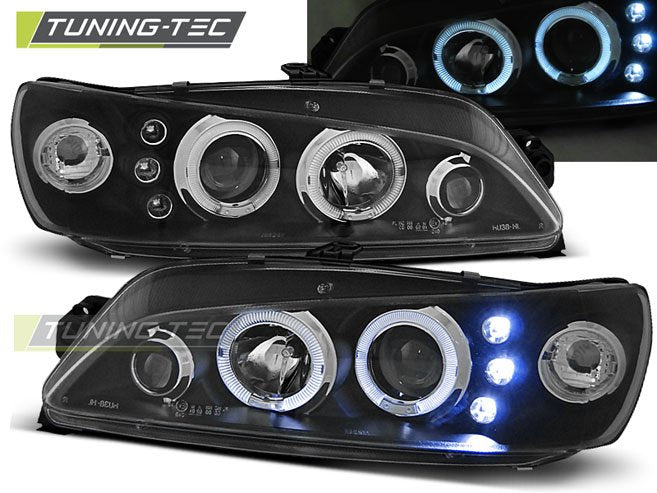 Faruri Angel Eyes pentru PEUGEOT 306 05.97-03.01 Tuning-Tec - LPPE17