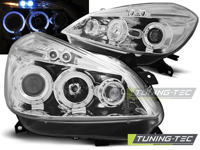 Faruri Angel Eyes pentru Renault Clio III 2005-2009 Tuning-Tec - LPRE27