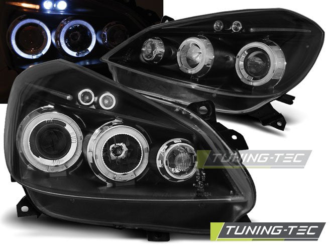 Faruri Angel Eyes pentru Renault Clio III 2005-2009 Tuning-Tec - LPRE28