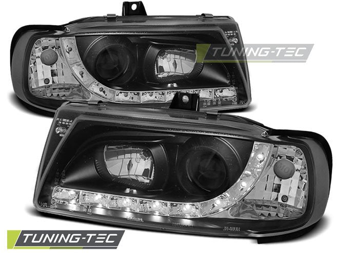 Faruri cu Daylight Negri pentru Seat Ibiza 10.93-08.99 Tuning-Tec - LPSE14