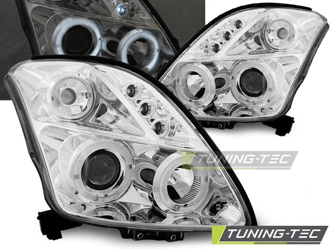 Faruri Angel Eyes pentru Suzuki Swift 05.05-10 Tuning-Tec - LPSI01