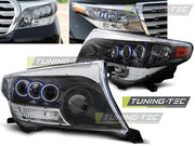 Faruri cu Proiector Negri Chrome pentru Toyota Land Cruiser Tuning-Tec - LPTO23