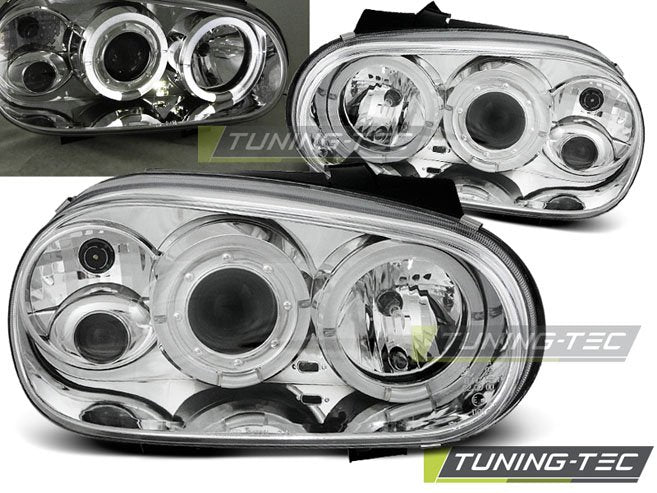 Faruri Angel Eyes pentru Vw Golf IV 09.97-09.03 Tuning-Tec - LPVW06