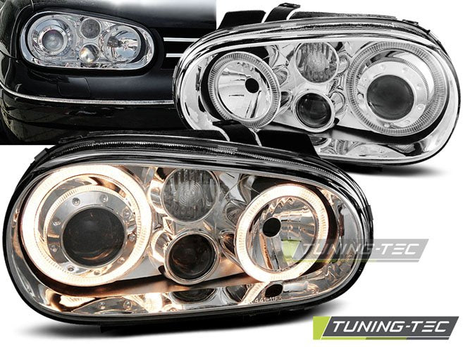 Faruri Angel Eyes pentru Vw Golf IV 09.97-09.03 Tuning-Tec - LPVW42