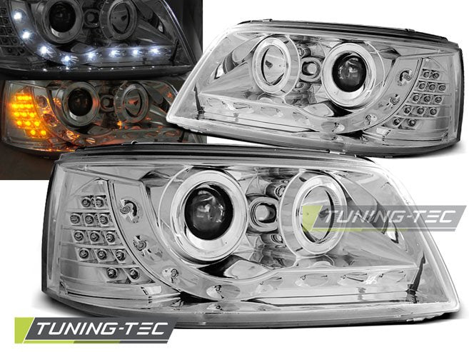 Faruri Daylight Chrome pentru VW T5 04.03-08.09 Tuning-Tec - LPVWA7