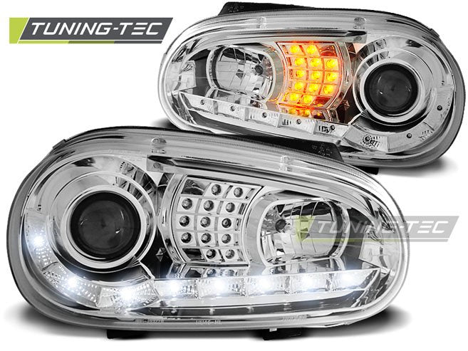 Faruri cromate cu DAYLIGHT VW Golf 4 Tuning-Tec - LPVWB1