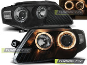 Faruri Angel Eyes cu lupa pentru VW Passat 3C Tuning-Tec - LPVWC6