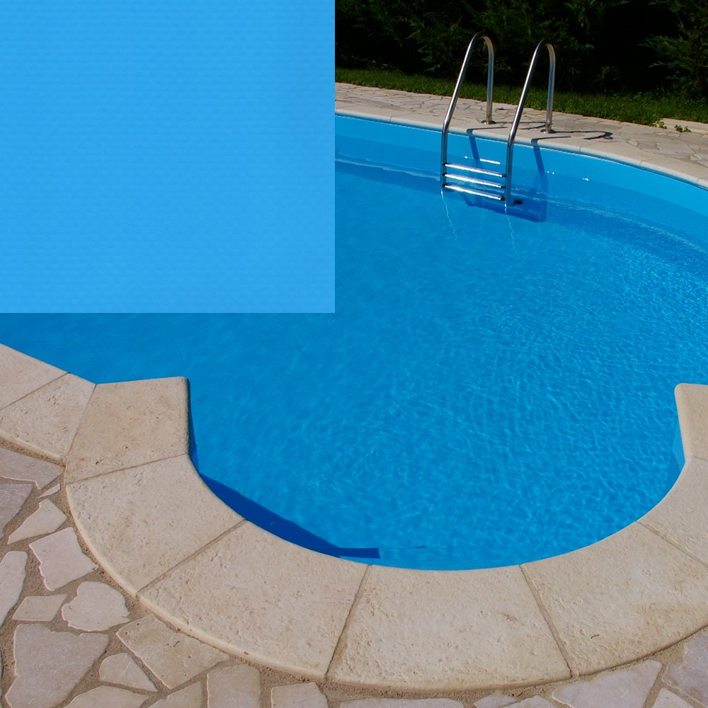 Liner PVC armat ELBEblue line Germania, culoare adriatic blue latime 1.65m