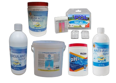 Set substante pentru intretinerea apei din piscine MAX1